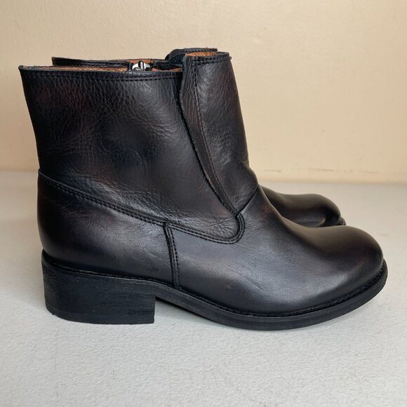 New Diesel Roxydoo Distressed Leather Boots Size 7.5 - Picture 3 of 16